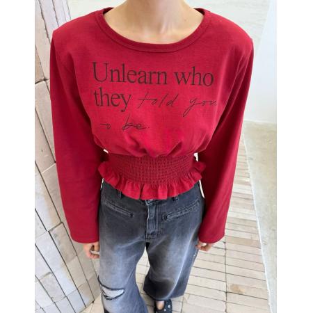 FA43471# 韩国东大门秋款时尚百搭圆领字母印花收腰T恤 服裝批發女裝批發服飾貨源