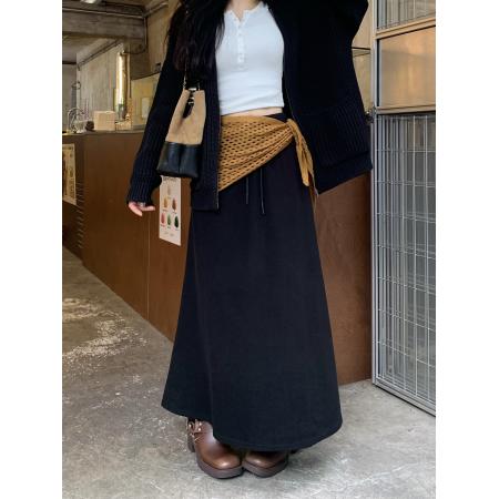 FA43533# 新款复古屁帘A字裙显瘦半身裙 服裝批發女裝批發服飾貨源