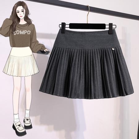 FA43724# 大码女装秋冬新款韩版辣妹高级感A字潮流设计显瘦修身半身裙 服裝批發女裝批發服飾貨源