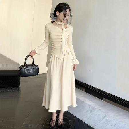 FA44207# 休闲套装新款女装显瘦T恤上衣+高腰半身裙两件套 服裝批發女裝批發服飾貨源