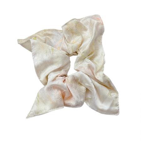 CX13533# 最便宜饰品批发 新中式复古晕染缎面方巾大肠发圈女高级感超大扎头发方形头绳发饰