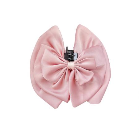 CX13545# 最便宜饰品批发 法式缎面蝴蝶结甜美抓夹女后脑勺蓬松显发量马尾夹高级感气质发夹