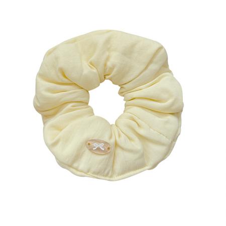 CX13566# 最便宜饰品批发 白色充棉泡芙大肠发圈柔软不伤发丸子头扎发绳头花高弹力马尾皮筋