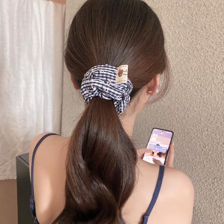CX13592# 最便宜饰品批发 韩系甜美蕾丝花边大肠发圈新款扎丸子头发绳高级感蝴蝶结发饰