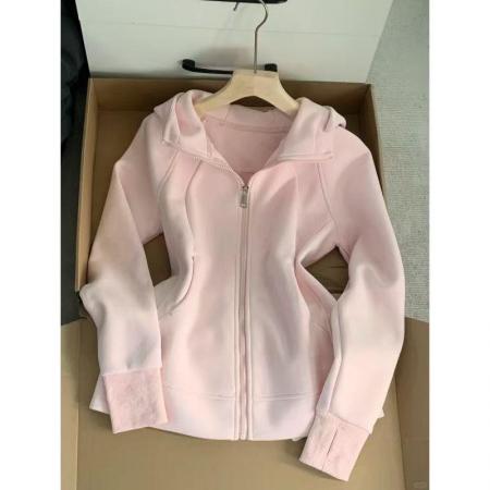FA44532# 原版做工连帽显瘦瑜伽收腰慵懒风卫衣女 服裝批發女裝批發服飾貨源