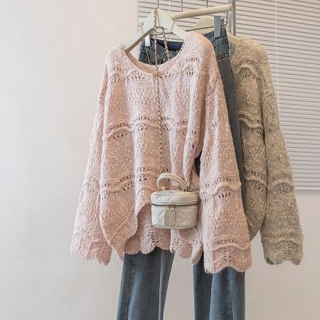 FA44553# 大码女装秋冬新款毛衣针织衫潮流显瘦舒适上衣 服裝批發女裝批發服飾貨源