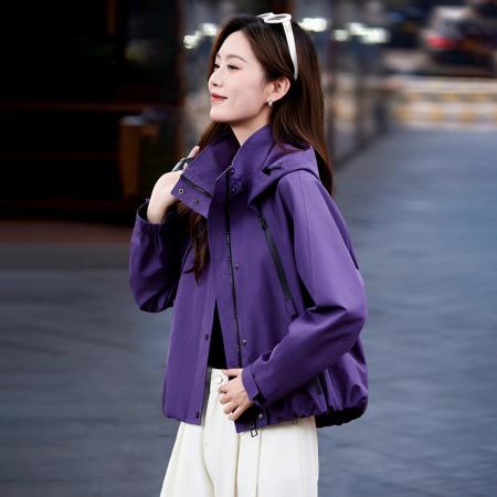 FA44797# 风衣外套女短款春秋新款今年流行爆款巨好看高端减龄百搭上衣 服裝批發女裝批發服飾貨源