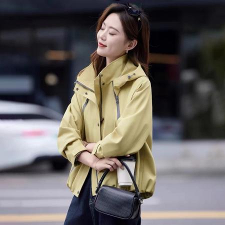 FA44797# 风衣外套女短款春秋新款今年流行爆款巨好看高端减龄百搭上衣 服裝批發女裝批發服飾貨源