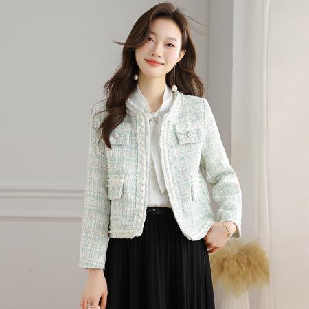 FA44908# 女士高端名媛小香风外套女冬季小个子高级感短款上衣新款 服裝批發女裝批發服飾貨源