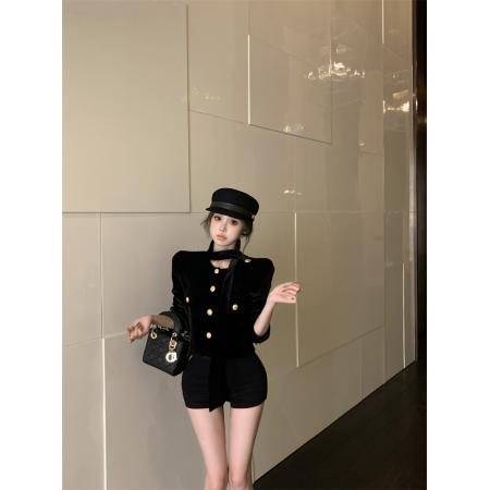 FA44917# 新款复古飘带外套工装上衣 服裝批發女裝批發服飾貨源