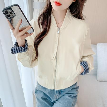 FA44931# 春秋新款时尚潮流百搭显瘦棒球服外套女上衣 服裝批發女裝批發服飾貨源