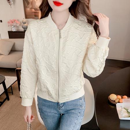 FA44935# 高级感小香风外套女春秋时尚棒球服小个子短款夹克上衣 服裝批發女裝批發服飾貨源