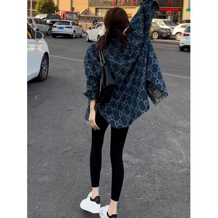 FA45059# 春秋女款新款气质高级感超好看上衣名媛小香风牛仔外套秋装 服裝批發女裝批發服飾貨源