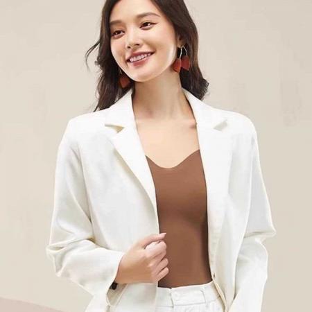 保暖上衣内搭打底女士秋冬长袖带胸垫可外穿肌底打底衫 服裝批發女裝批發服飾貨源