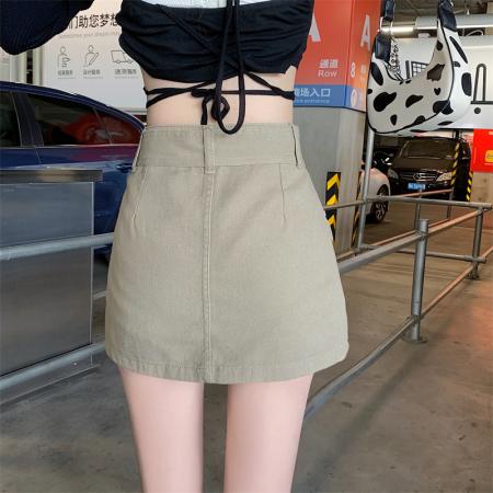 FA45180# 牛仔半身裙女新款早秋a字裙子包臀小个子高腰显瘦短裙 服裝批發女裝批發服飾貨源