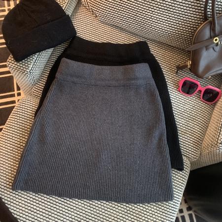 FA45186# 秋冬复古高腰包臀半身裙 服裝批發女裝批發服飾貨源