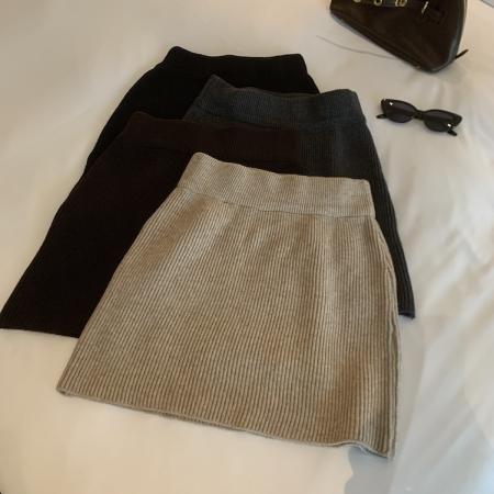 FA45186# 秋冬复古高腰包臀半身裙 服裝批發女裝批發服飾貨源