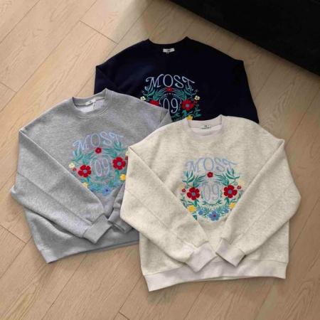 FA45253# 仿棉华棉复合-圆领卫衣女印花跨境 服裝批發女裝批發服飾貨源