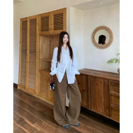 FA45293# 韩系设计感收腰牛仔秋季高级感显瘦翻领长袖外套 服裝批發女裝批發服飾貨源