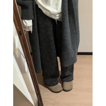 FA45327# 新款黑色卡通印花休闲裤女抽绳宽松高腰显瘦百搭直筒阔腿裤 服裝批發女裝批發服飾貨源