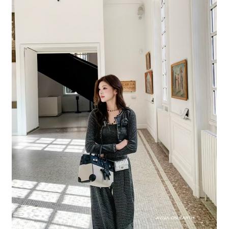 FA45337# 地球店miu系千金重工亮片精致小香风开衫外套吊带背心套装女秋季 服裝批發女裝批發服飾貨源