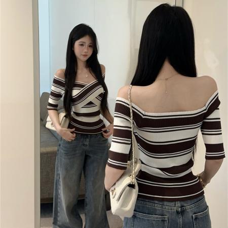 FA45379# 春秋法式V领...