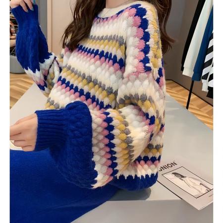 FA45394# 秋冬季轻熟风针织职业套装裙子新款女气质洋气显瘦毛衣两件 服裝批發女裝批發服飾貨源