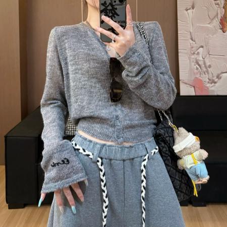 FA45397# 新款李秋季新款针织衫显瘦修身外套百搭上衣厚毛衣 服裝批發女裝批發服飾貨源