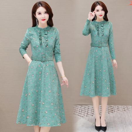 FA45635# 高端精致衬衫连衣裙早秋季女装新款高级感正式场合裙子春秋款 服裝批發女裝批發服飾貨源