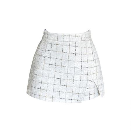 小香风短裙女秋冬款高腰A字半身裙裤一体假两件 服裝批發女裝批發服飾貨源