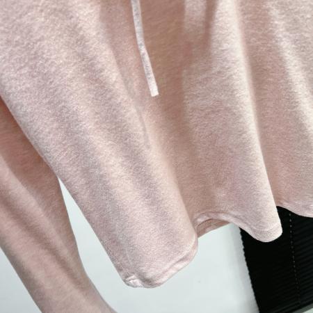 FA45783# 灰色蝴蝶结系带长袖t恤女秋设计感修身内搭打底衫假两件 服裝批發女裝批發服飾貨源