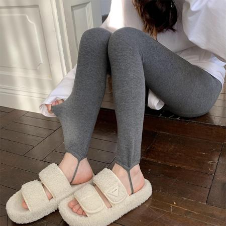 FA45907# 高腰打底裤女秋冬加绒保暖裤外穿弹力修身显瘦小脚 服裝批發女裝批發服飾貨源