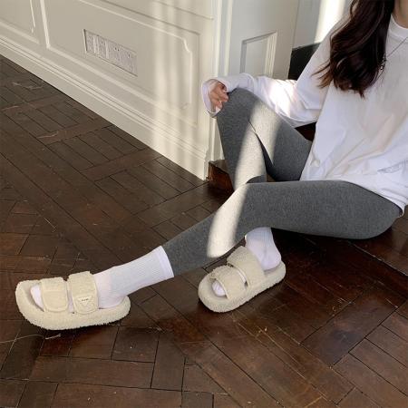 FA45907# 高腰打底裤女秋冬加绒保暖裤外穿弹力修身显瘦小脚 服裝批發女裝批發服飾貨源