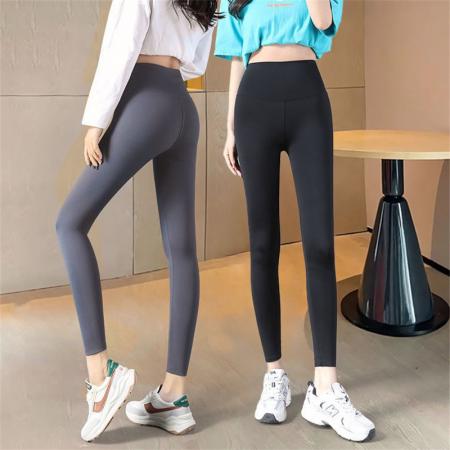 FA45917# 鲨鱼裤女五分外穿夏季七分高腰收腹弹力紧身显瘦瑜伽九分打底裤 服裝批發女裝批發服飾貨源