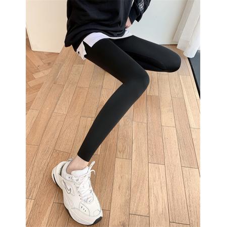 FA45918# 飞机标鲨鱼裤外穿高腰大码小脚裤瑜伽骑行健身打底裤 服裝批發女裝批發服飾貨源