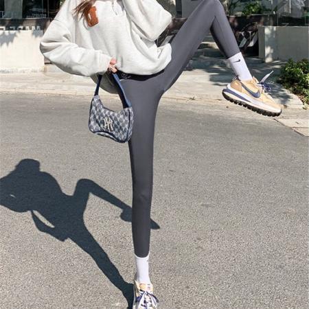 FA45918# 飞机标鲨鱼裤外穿高腰大码小脚裤瑜伽骑行健身打底裤 服裝批發女裝批發服飾貨源