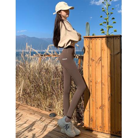 FA45919# 春季鲨鱼裤女外穿高腰收腹侧口袋紧身裤瑜伽裤小脚裤 服裝批發女裝批發服飾貨源