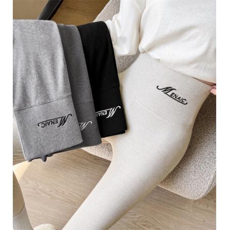 FA45920# 秋冬螺纹大码百搭显瘦小脚裤高腰打底裤女紧身弹力裤 服裝批發女裝批發服飾貨源