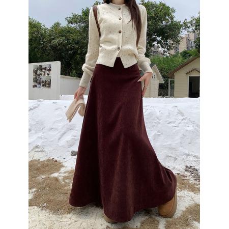 FA45946# 新款韩版高腰显瘦鱼尾半身裙法式长裙A字裙女潮 服裝批發女裝批發服飾貨源