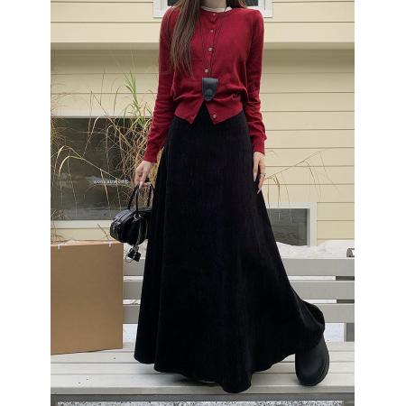 FA45946# 新款韩版高腰显瘦鱼尾半身裙法式长裙A字裙女潮 服裝批發女裝批發服飾貨源