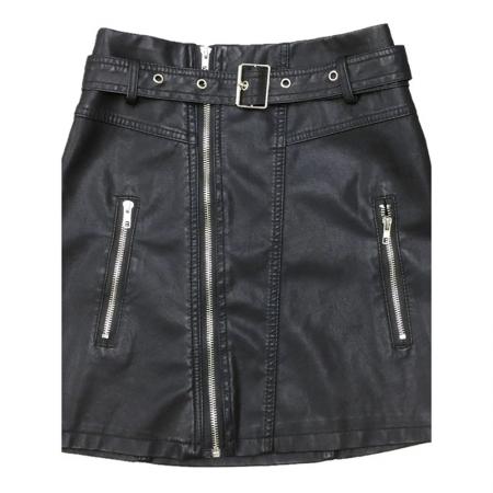 FA45952# 不配腰带PU小皮裙短裙女半身裙设计感女小众包臂一步裙显瘦包裙 服裝批發女裝批發服飾貨源