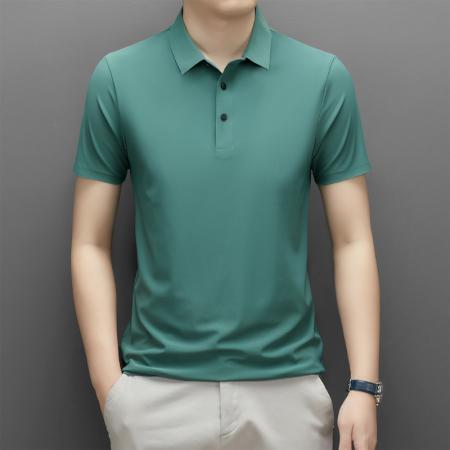 LN76342# 冰丝POLO衫无痕POLO衫男士翻领POLO衫短袖男士商务夏季 男装批发男生服饰批发