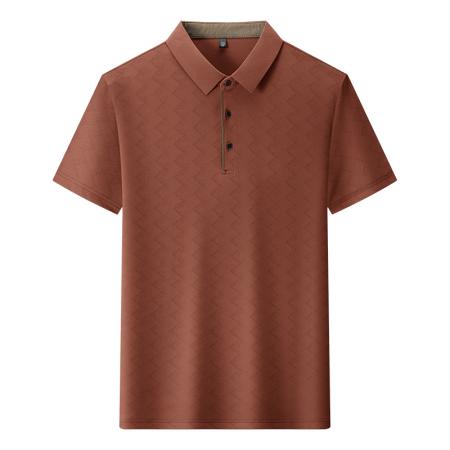 LN76344# 夏季新款冰丝时尚翻领POLO衫商务休闲上衣大码 男装批发男生服饰批发