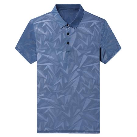 LN76349# 高级感男士短袖T恤男新款夏季冰丝上衣男士宽松舒适透气纯色半袖男子商务休闲POLO衫男 男装批发男生服饰批发