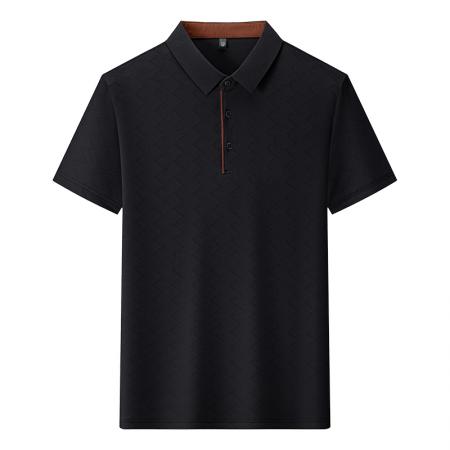 LN76353# 夏季新款冰丝时尚翻领POLO衫商务休闲上衣大码 男装批发男生服饰批发