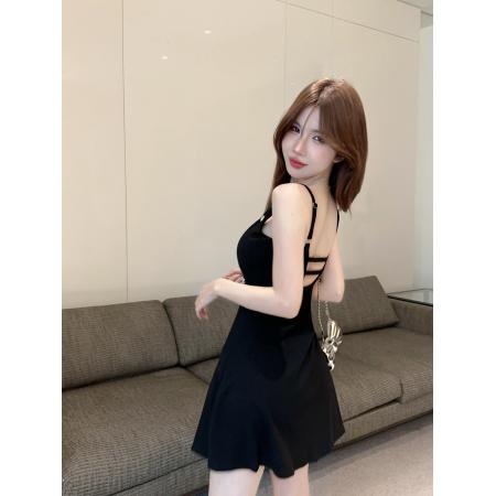 FA45999# 设计感重工镶钻弹力小香风吊带女修身显瘦辣妹短裙子 服裝批發女裝批發服飾貨源