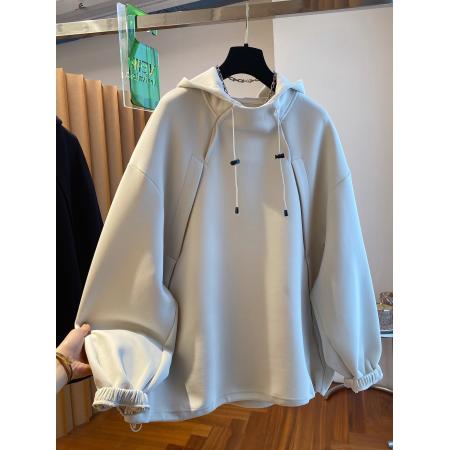 FA46144# 原版质量特大码300斤秋冬季加绒加厚连帽卫衣女 服裝批發女裝批發服飾貨源