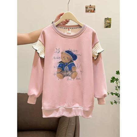 FA46154# 首发华棉复天鹅绒特大码300斤中长款刺绣亮片加绒加厚 服裝批發女裝批發服飾貨源