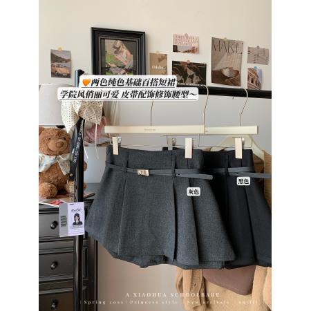 FA46316# 秋冬新款百搭高级百褶裙半身裙短裙短裤裙裤女 服裝批發女裝批發服飾貨源