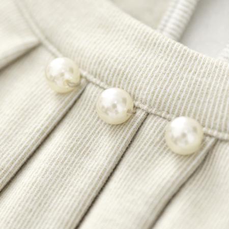 FA46345# 秋冬新款纯色三粒珠子款气质百搭衬衫 服裝批發女裝批發服飾貨源